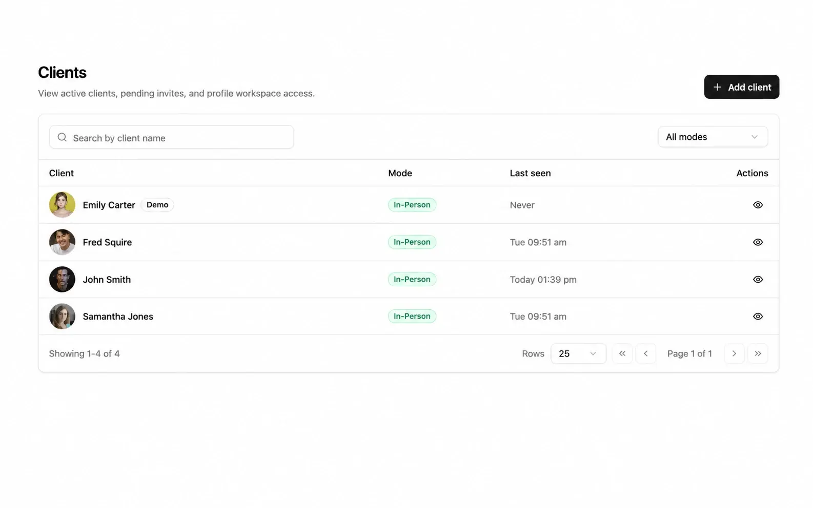 BULK web dashboard showing the coach business overview